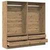 vidaXL Wardrobe Artisan Oak 100x50x200 cm Engineered Wood