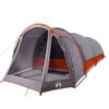 vidaXL Family Tent Tunnel 8-Person Grey Waterproof
