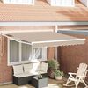 vidaXL Retractable Awning Beige 350 x 250 cm Polyester and Aluminium