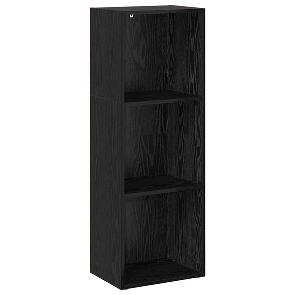 vidaXL Bookshelf Black Oak 40 x 30 x 114 cm Engineered Wood