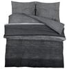 vidaXL Duvet Cover Set Dark Grey 140x200 cm Cotton