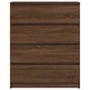 vidaXL Sideboard Brown Oak 80x35x99 cm Engineered Wood