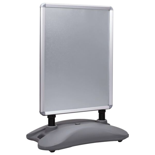 vidaXL A1 Waterbase Poster Stand Grey Aluminium Alloy