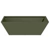 vidaXL Garden Planter Olive Green 50 x 50 x 15 cm Cold-rolled Steel
