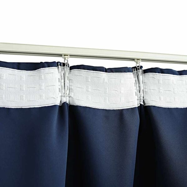 vidaXL Blackout Curtain with Hooks Blue 290x245 cm