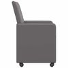 vidaXL Dining Chairs with Wheels 2 pcs Grey 57 x 66 x 94 cm