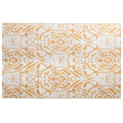 vidaXL Outdoor Carpet Orange and White 190x290 cm PP