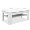 vidaXL Coffee Table Engineered Wood 110x65x48 cm White