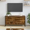 vidaXL TV Cabinet Smoke Oak 100 x 36 x 49.5 cm Engineered Wood