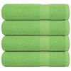 vidaXL Hand Towels "FROGN" 4 pcs Apple Green 50x100 cm 360 gsm