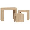 vidaXL Nesting Coffee Tables 3 pcs Sonoma Oak Engineered Wood