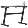 vidaXL Gaming Desk LED with Z Shape Legs Black 90x60x75 cm