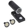 vidaXL LED Wall Lamp Stainless Steel Cylinder Shape Black with Sensor