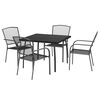vidaXL 5 Piece Garden Dining Set Anthracite Steel