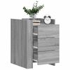 vidaXL Bedside Cabinet Grey Sonoma 45x50x65 cm Engineered Wood