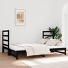 vidaXL Pull-out Day Bed without Mattress Black 2x(90x190) cm
