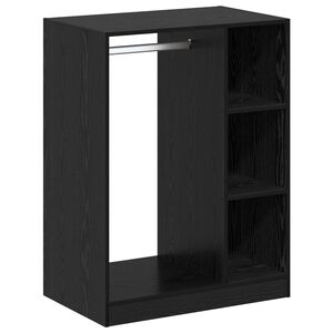 vidaXL Wardrobe Black Oak 77 x 48 x 102 cm Engineered Wood
