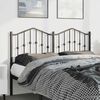 vidaXL Metal Headboard Black 135 cm