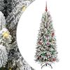 vidaXL Artificial Christmas Tree with 150 LEDs White 63 x 63 x 150 cm