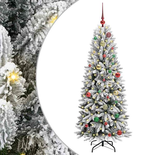 vidaXL Artificial Christmas Tree with 150 LEDs White 63 x 63 x 150 cm
