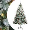 vidaXL Artificial Christmas Tree Green and white 210 cm
