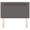vidaXL LED Headboard Grey 100 cm Faux Leather