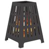 vidaXL Fire Pit Black 50 x 50 x 70 cm Cold-rolled steel