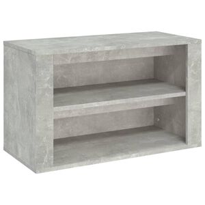 vidaXL Shoe Rack Concrete Grey 75x35x45 cm Engineered Wood