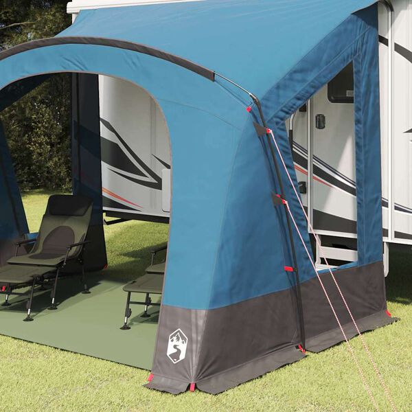 vidaXL Caravan Tent with Roof with Storage Blue 252 x 245 x 245 cm
