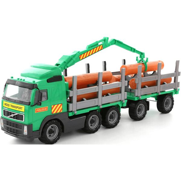 Polesie Volvo Timber Transport Truck with Trailer 78x19x25 cm 1450652