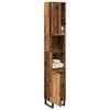 vidaXL Bathroom Cabinet Old Wood 30x30x190 cm Engineered Wood