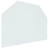 vidaXL Fireplace Glass Plate Hexagon 80x60 cm