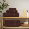 vidaXL Shower Towels "FROGN" 2 pcs Brown 70x140 cm 360 gsm