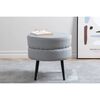 Venture Home Pouffe Pot 40x40x40 cm Corduroy Black and Grey