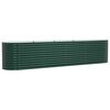 vidaXL Garden Raised Bed Green 400 x 80 x 81 cm Steel