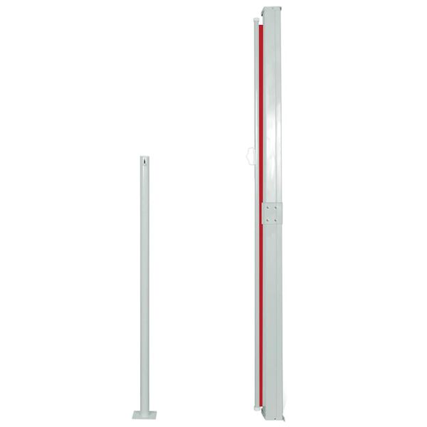 vidaXL Patio Retractable Side Awning 170x300 cm Red