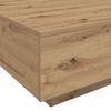 vidaXL Coffee Table Artisan Oak 80 x 80 x 31 cm Engineered Wood