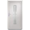 vidaXL Front Door White 88x200 cm PVC