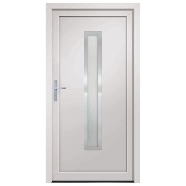 vidaXL Front Door White 88x200 cm PVC