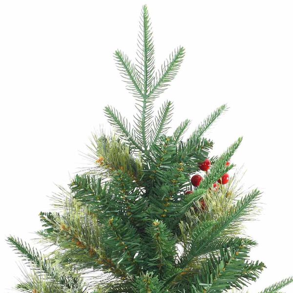 vidaXL Artificial Hinged Christmas Tree Green 180 cm PVC, PE and Steel