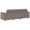 vidaXL Sofa 2 pcs Taupe 221 x 80 x 80 cm Fabric