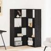 vidaXL Wardrobe 2 pcs Black Oak 85 x 85 x 140 cm Engineered Wood