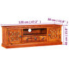 vidaXL TV Stand Solid Acacia Wood 120x30x40 cm