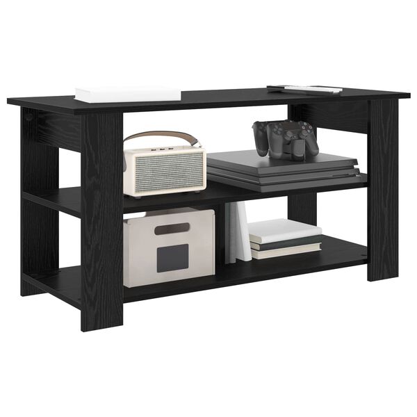 vidaXL TV stand Black Oak 100 x 40 x 50 cm