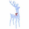 vidaXL Reindeer Pull Sleigh Blue 70 x 26 x 128.5 cm Acrylic