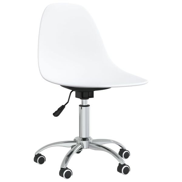 vidaXL Swivel Office Chair White PP