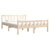 vidaXL Bed Frame without Mattress Solid Wood Small Double