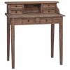 vidaXL Writing Desk with Drawers 90x50x101 cm Solid Mahogany Wood
