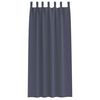 vidaXL Blackout Curtains with Rings 2 pcs Anthracite 225 x 140 cm