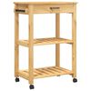 vidaXL Kitchen Trolley "MONZA" 60x40x88,5 cm Solid Wood Pine